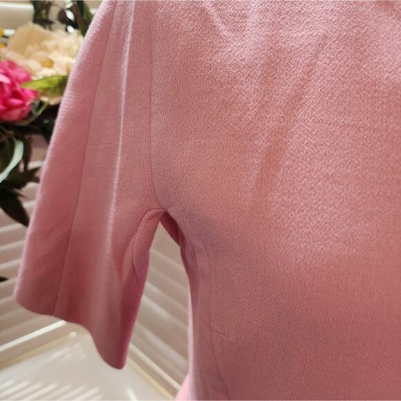 MICHAEL KORS PINK FITTED DRESS SIZE 8 - Picture 6 of 6